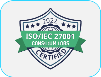 Logo einer ISO-27001 Zertifizierung