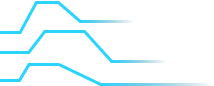 Hellblaue Steifen von links